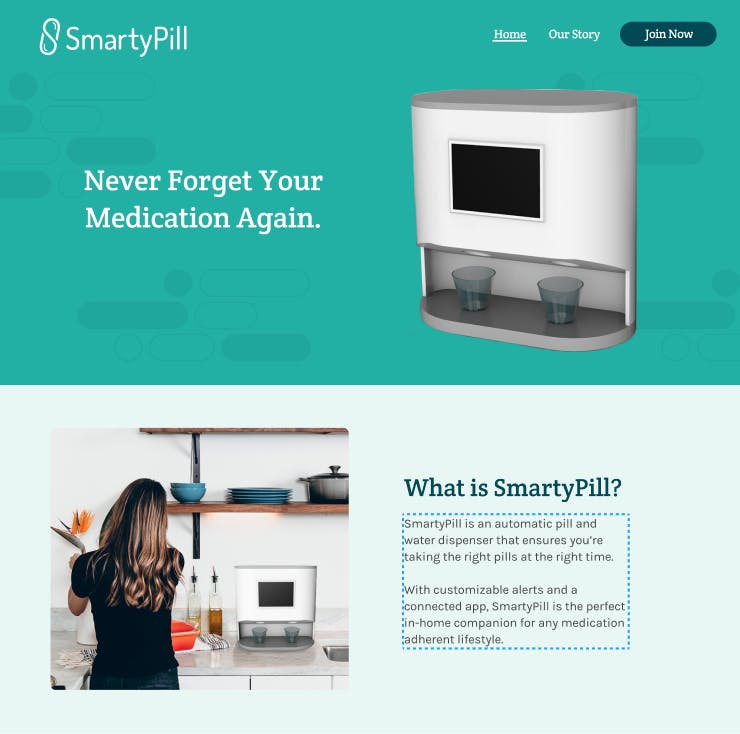 screenshot of smartypill.com homepage