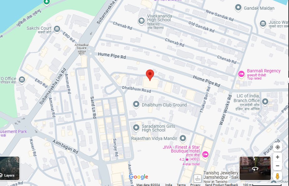 Map view of the location