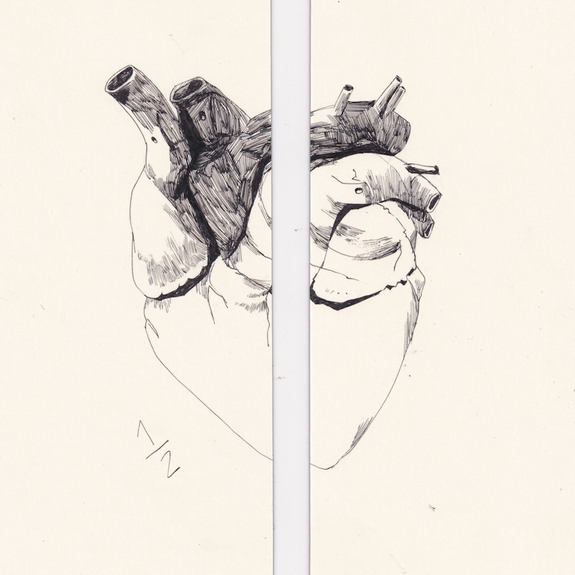 Drawing – Ink drawings by Kos Anita