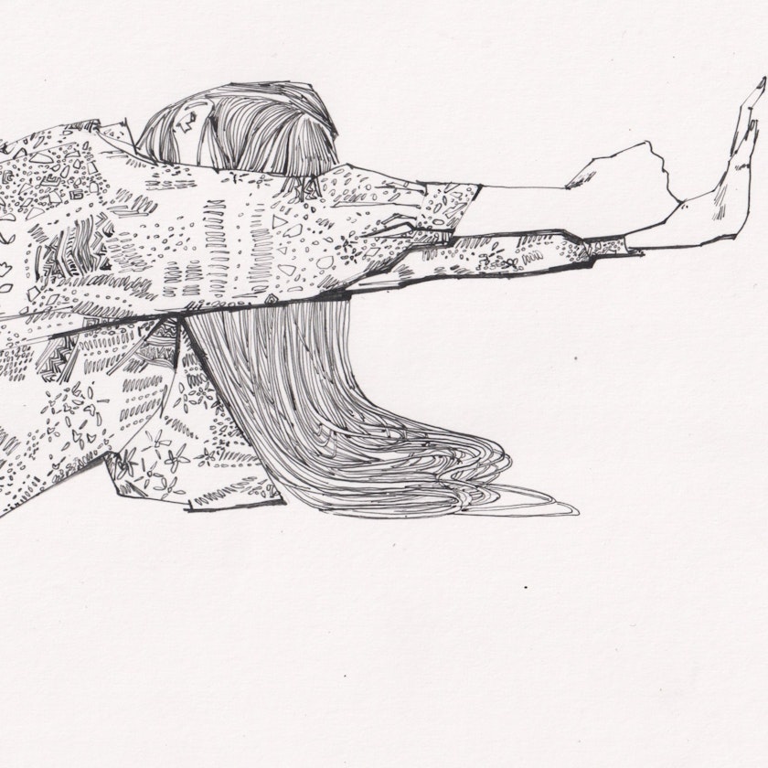 Drawing – Ink drawings by Kos Anita