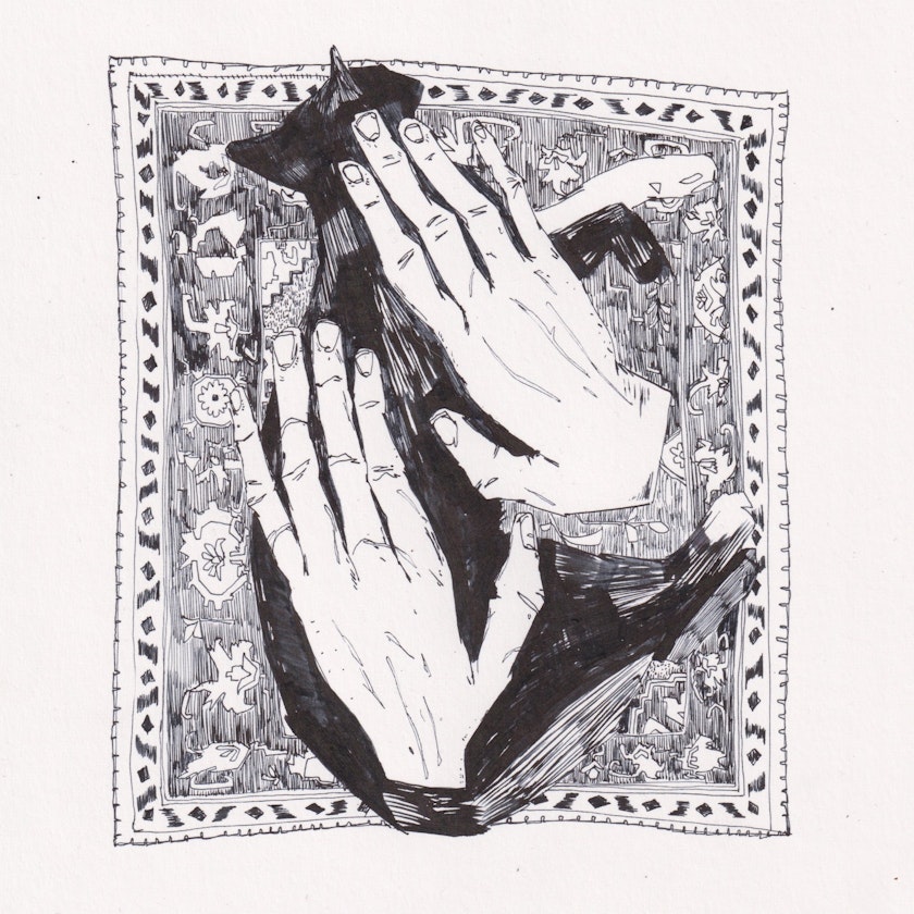 Drawing – Ink drawings by Kos Anita