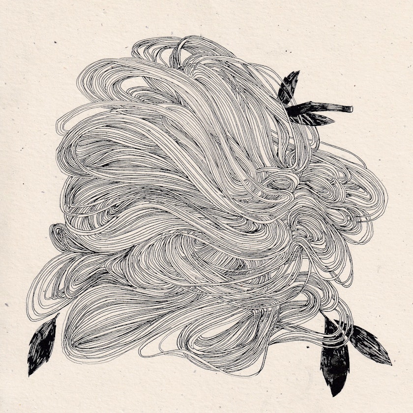 Drawing – Ink drawings by Kos Anita