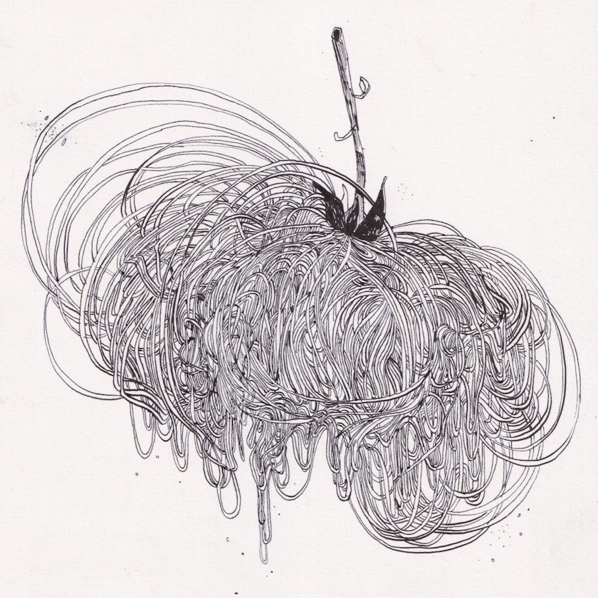 Drawing – Ink drawings by Kos Anita