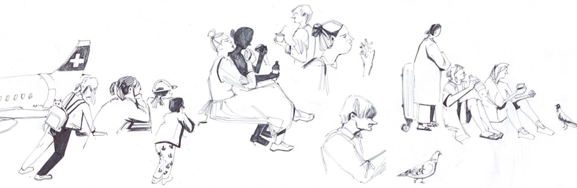 Drawing – Sketchbook by Kos Anita