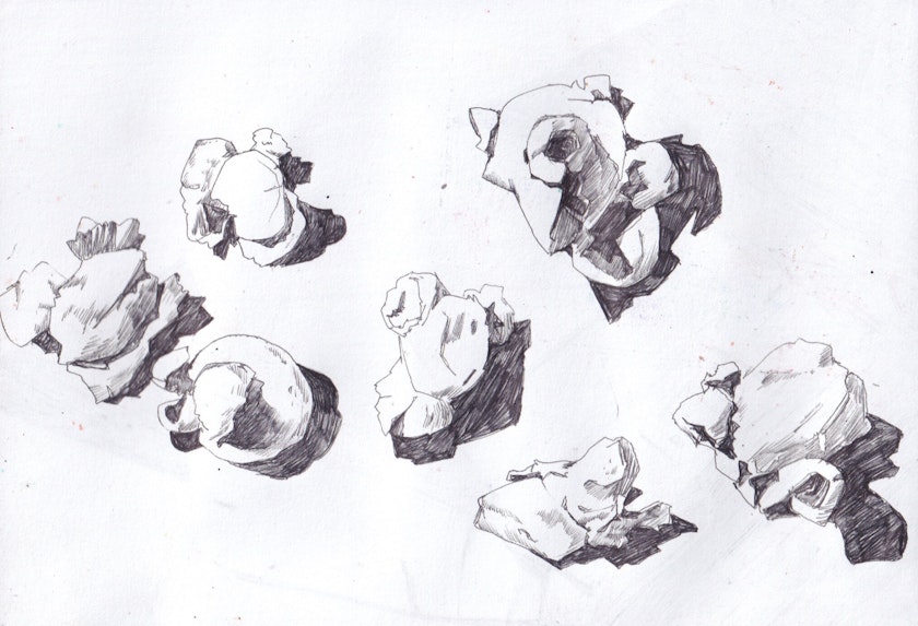 Drawing – Sketchbook by Kos Anita
