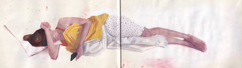 Drawing – Sketchbook by Kos Anita