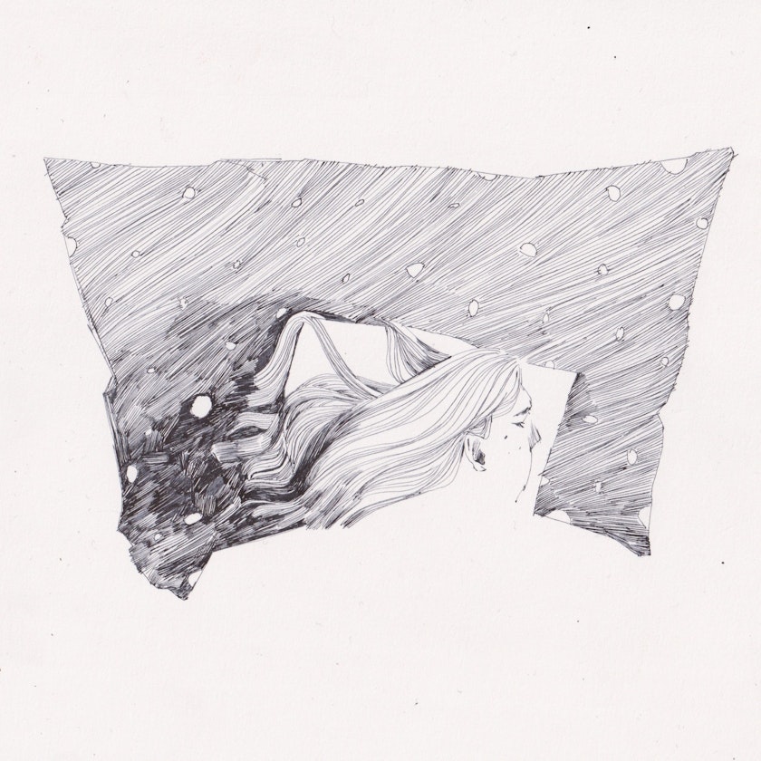 Drawing – Ink drawings by Kos Anita
