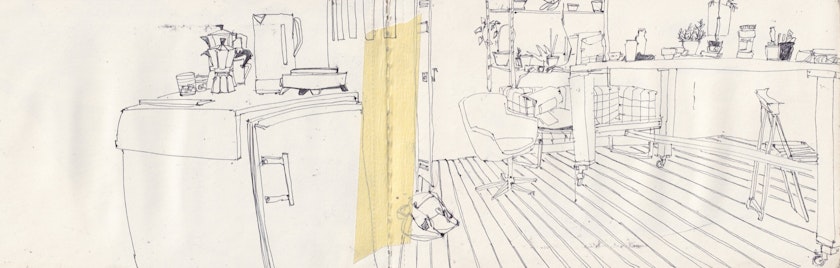 Drawing – Sketchbook by Kos Anita