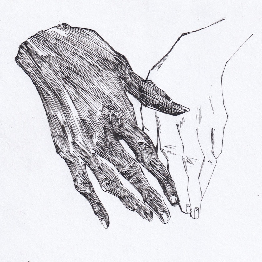 Drawing – Ink drawings by Kos Anita