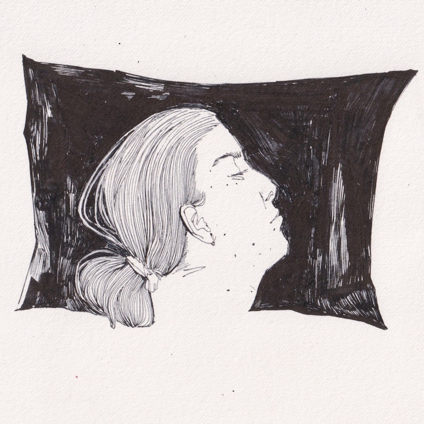 Drawing – Ink drawings by Kos Anita