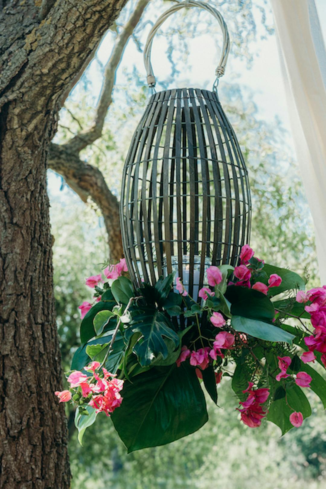 Dekoration Trauung Britta & Burkhard_ Bugainvilla & Monstera_Anja Habel unique events