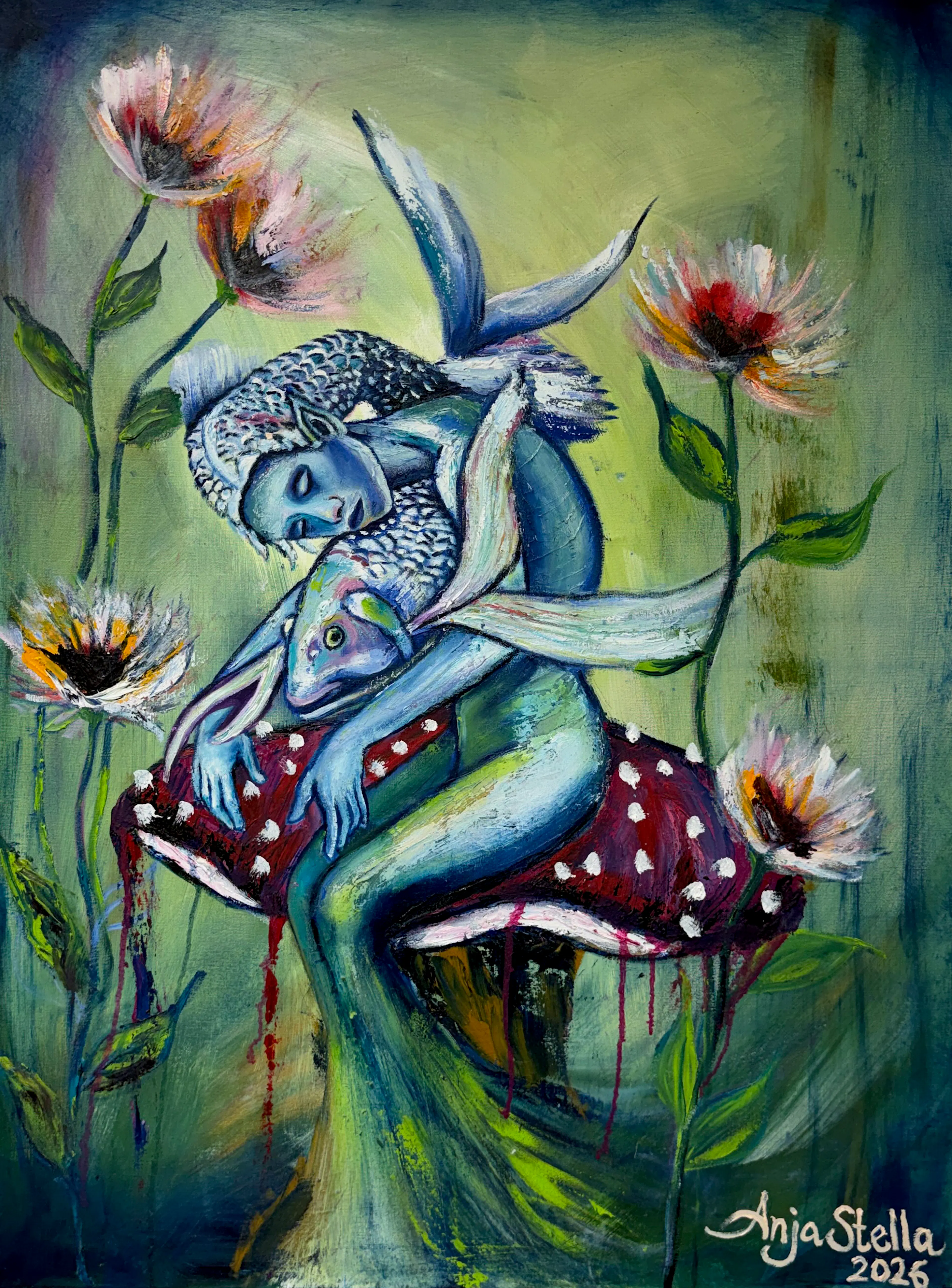 Hafmeyjan painting