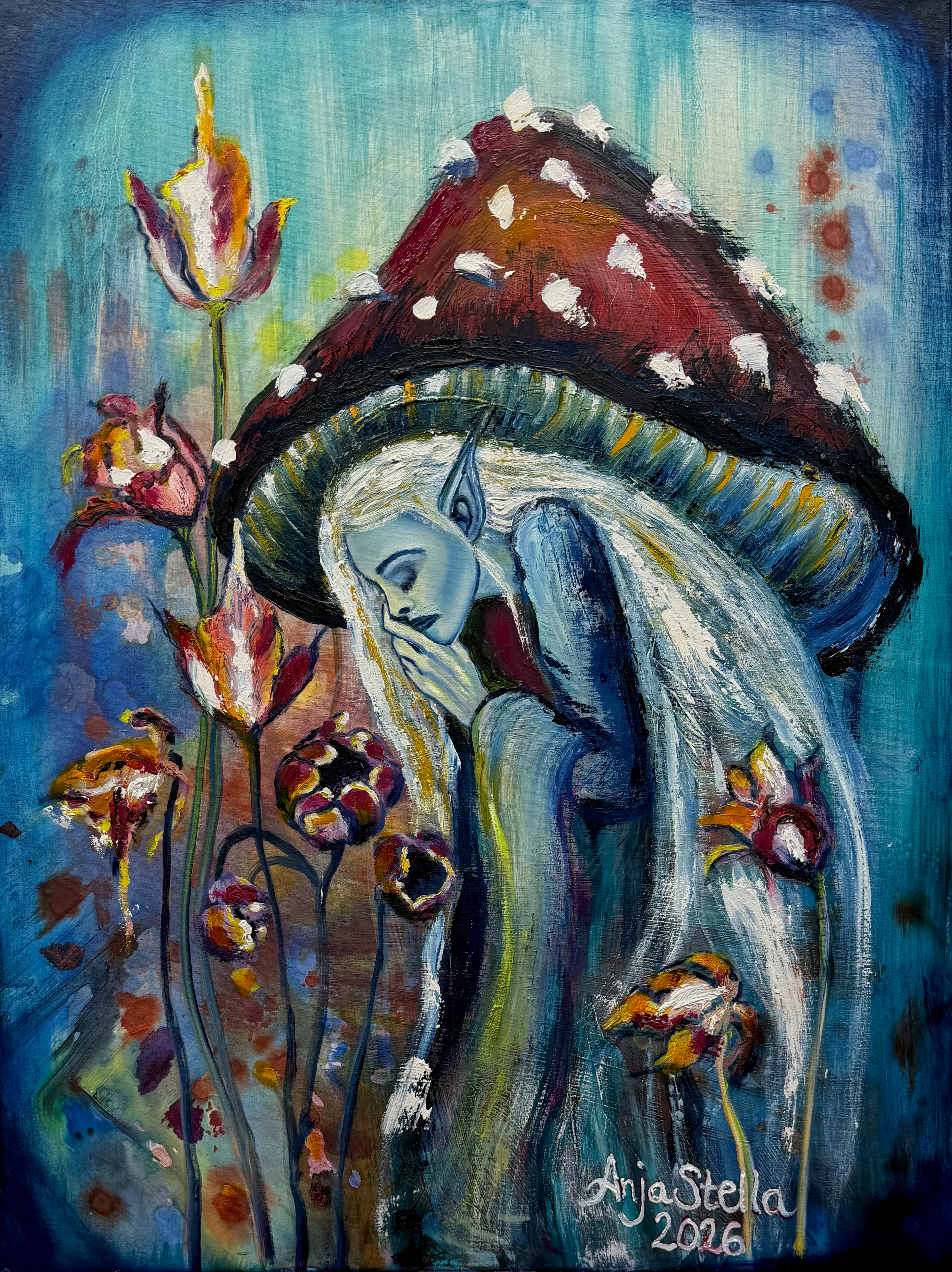 Álfadrottningin painting