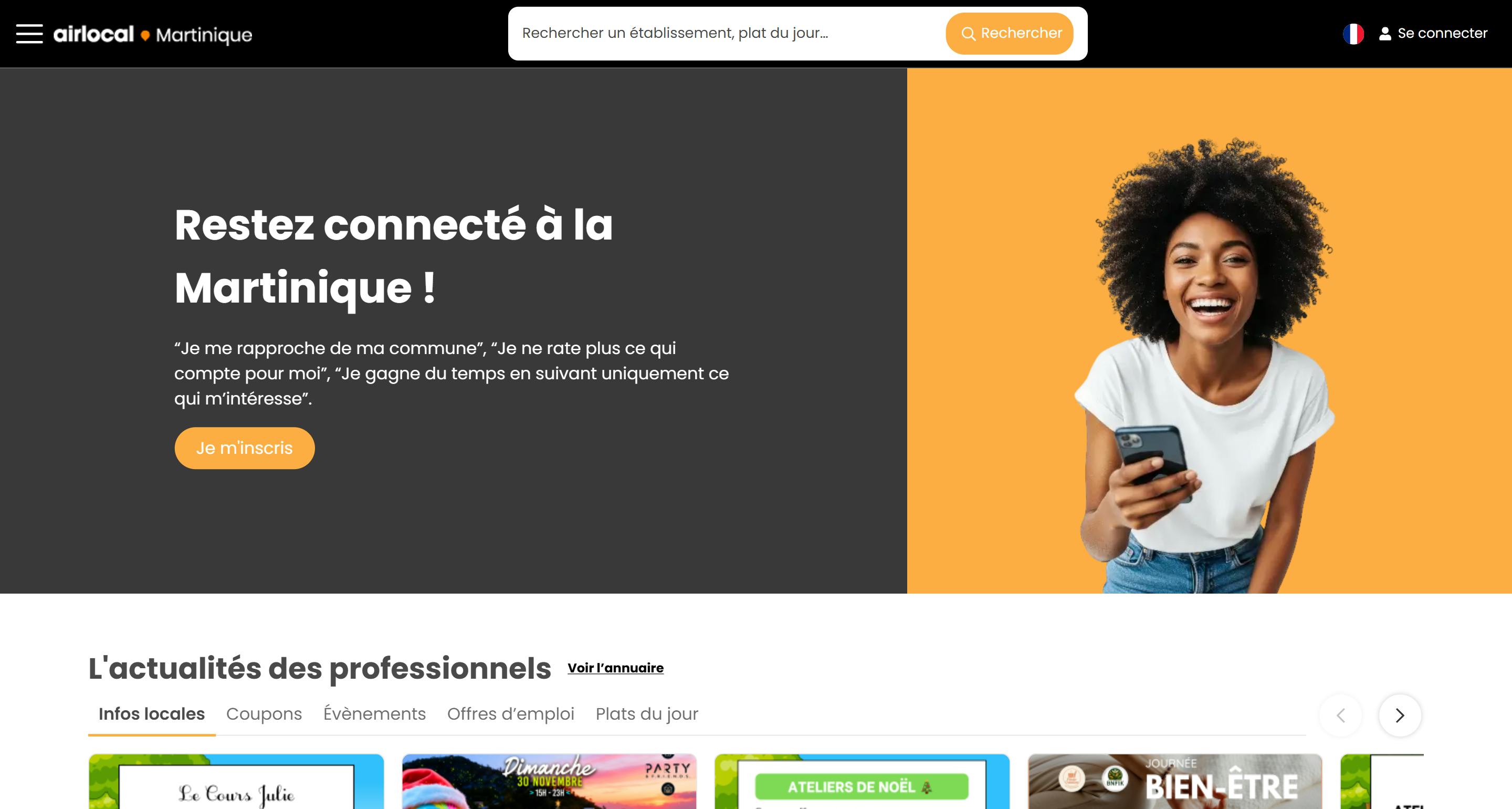 airlocal webapp screenshot
