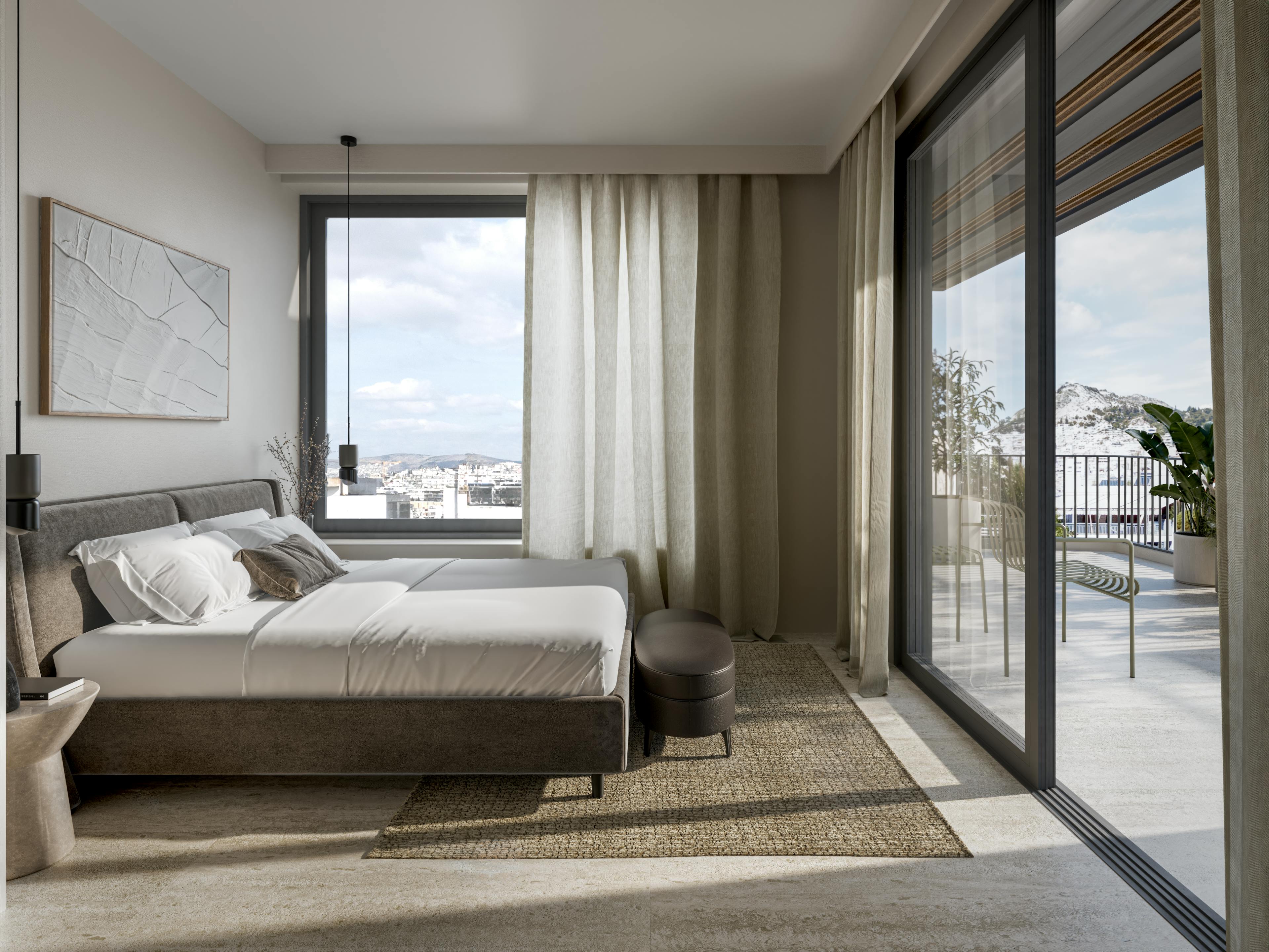master bedroom with view