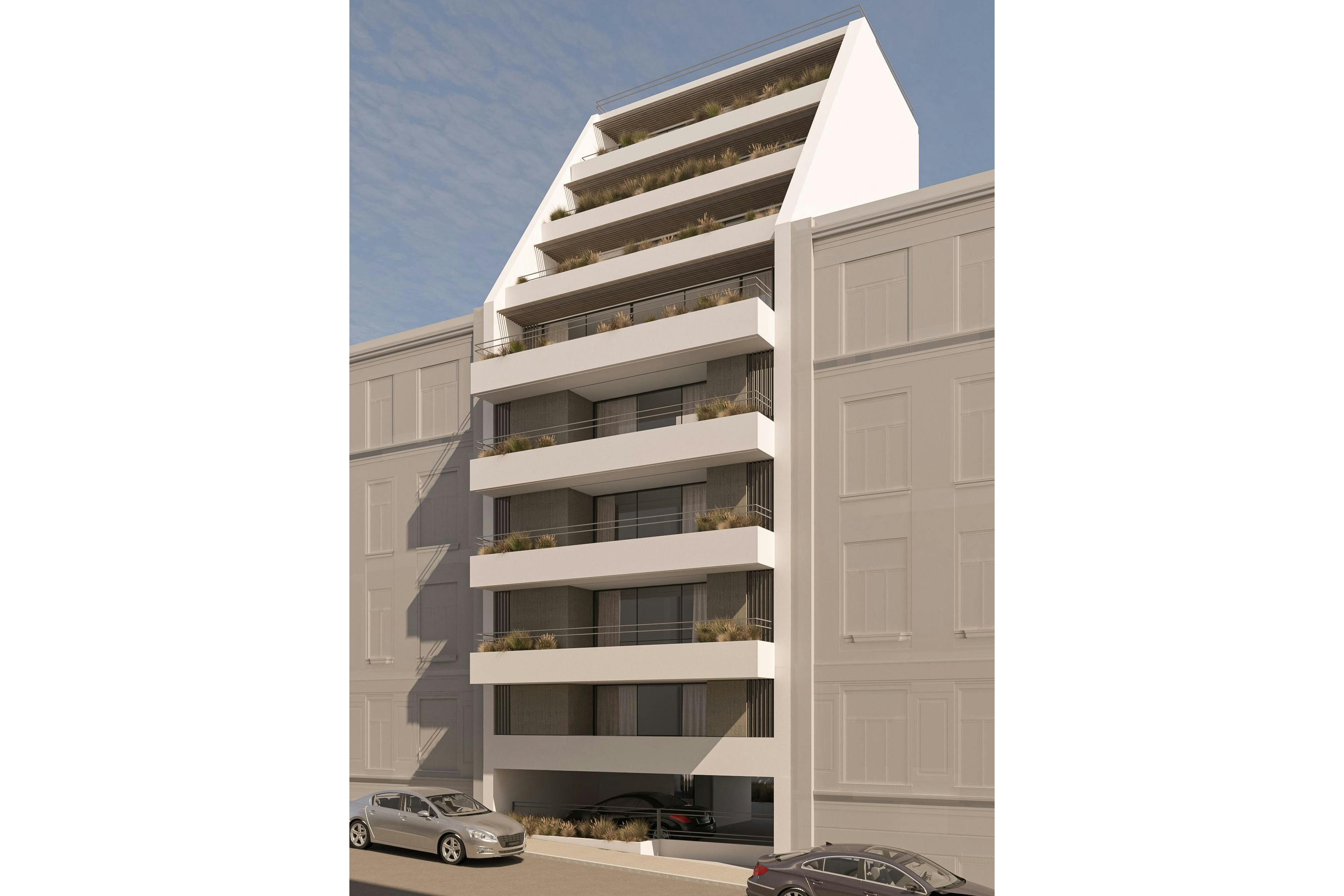 eight floor building facade