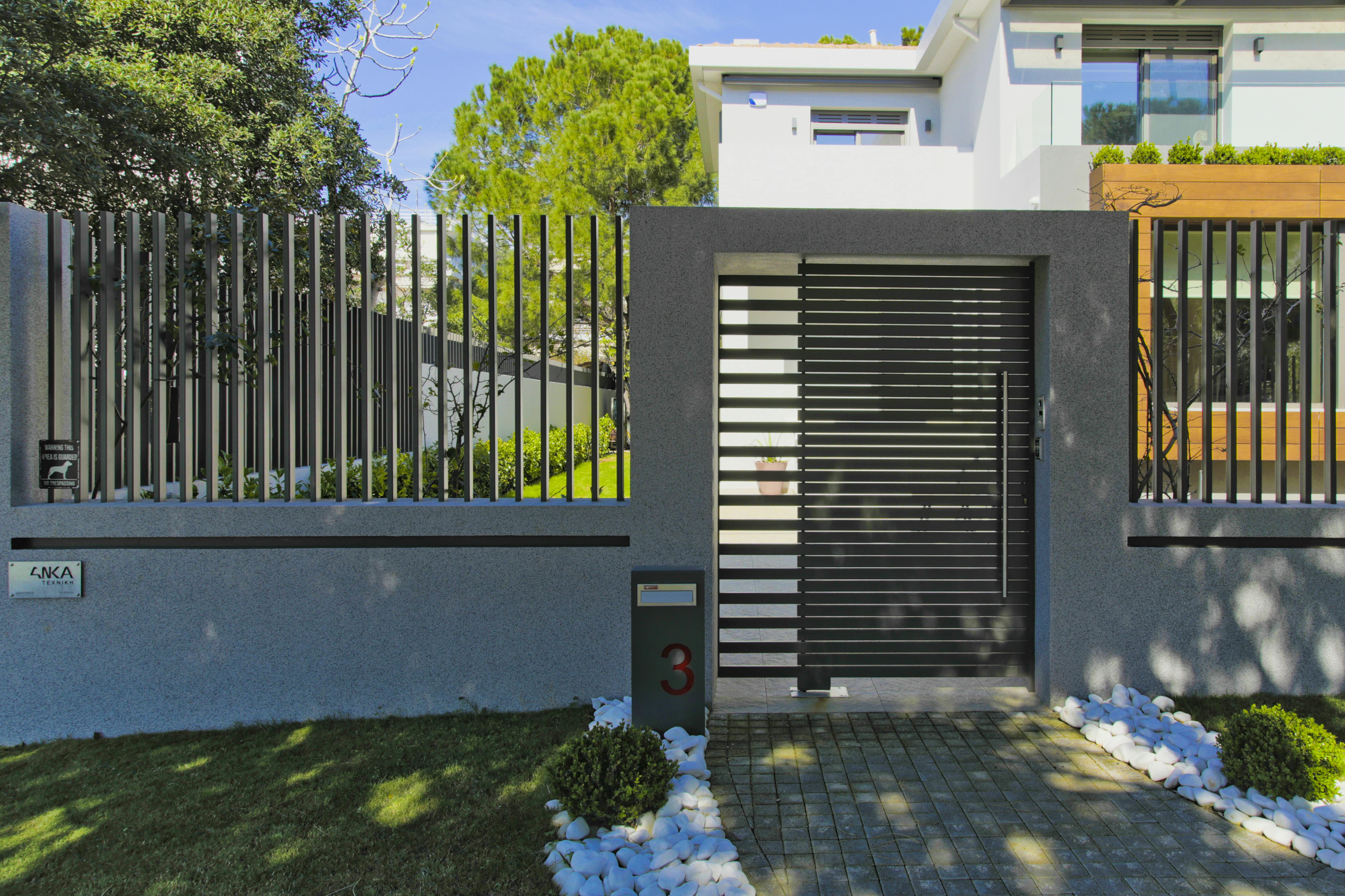 the building's entrance