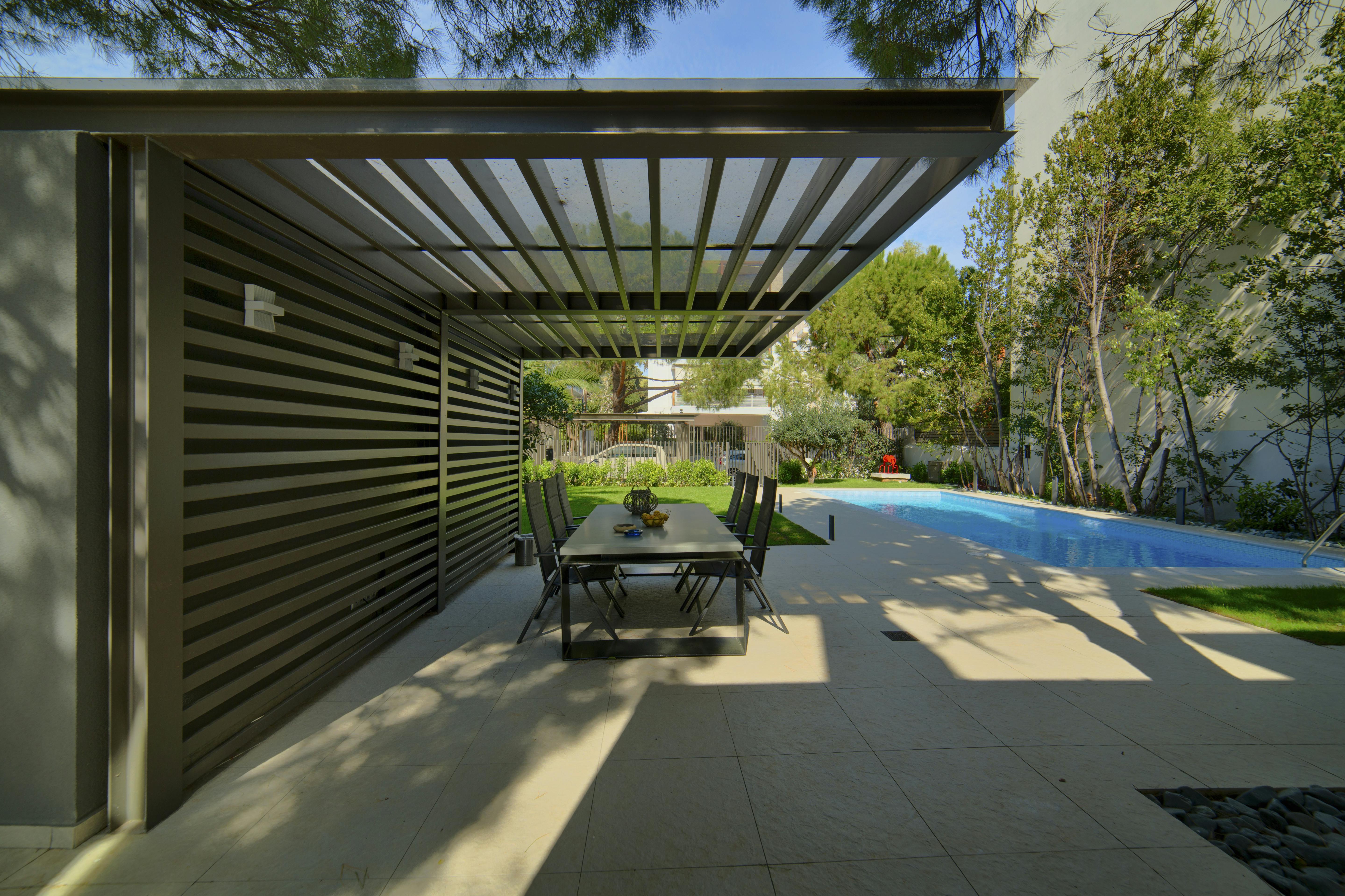 the swimming pool
