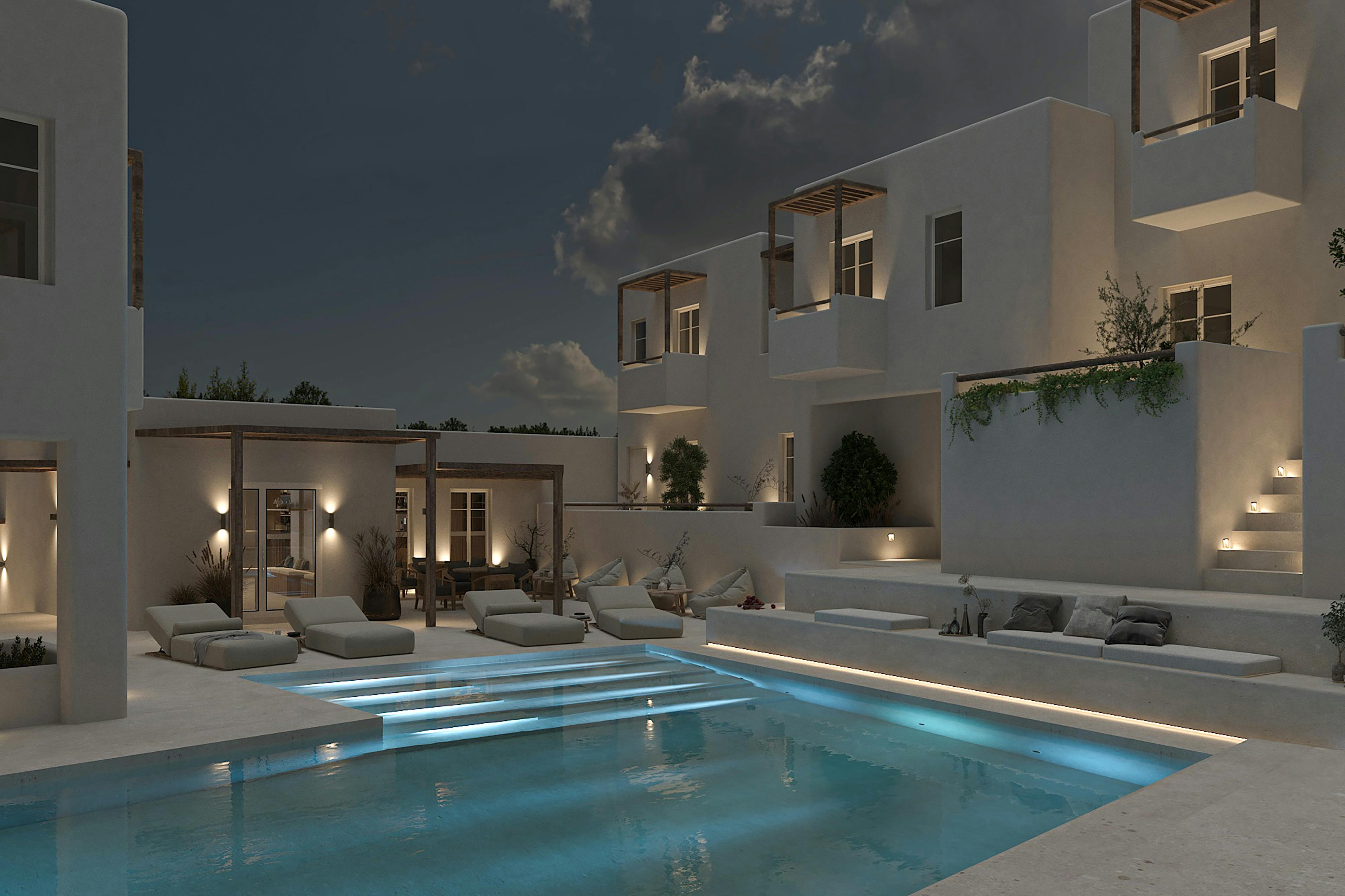 the swimming pool