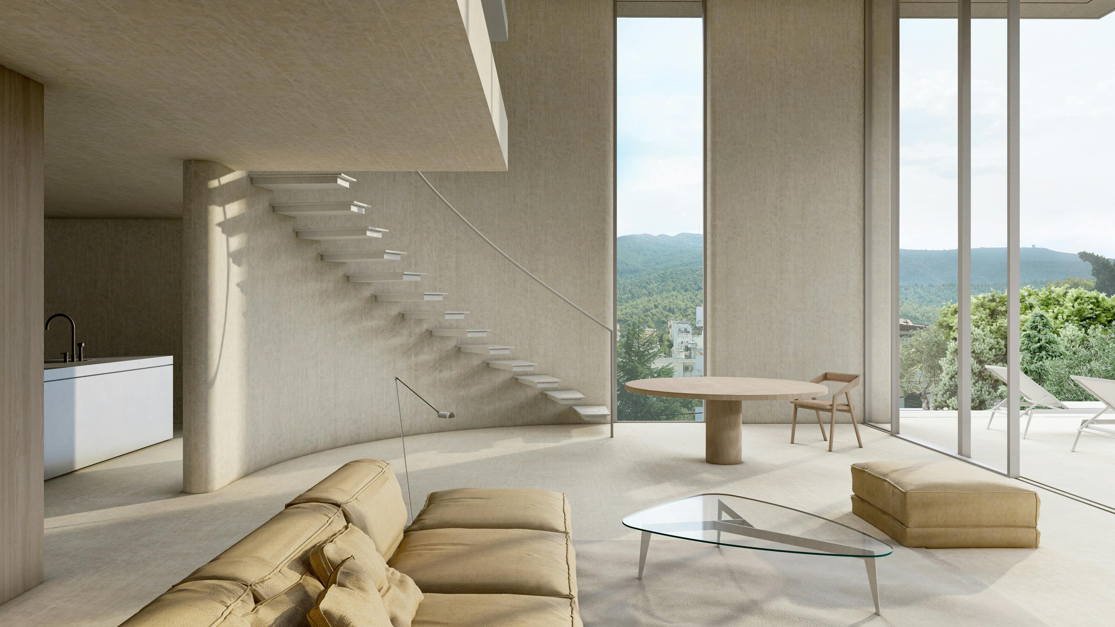 curved stair