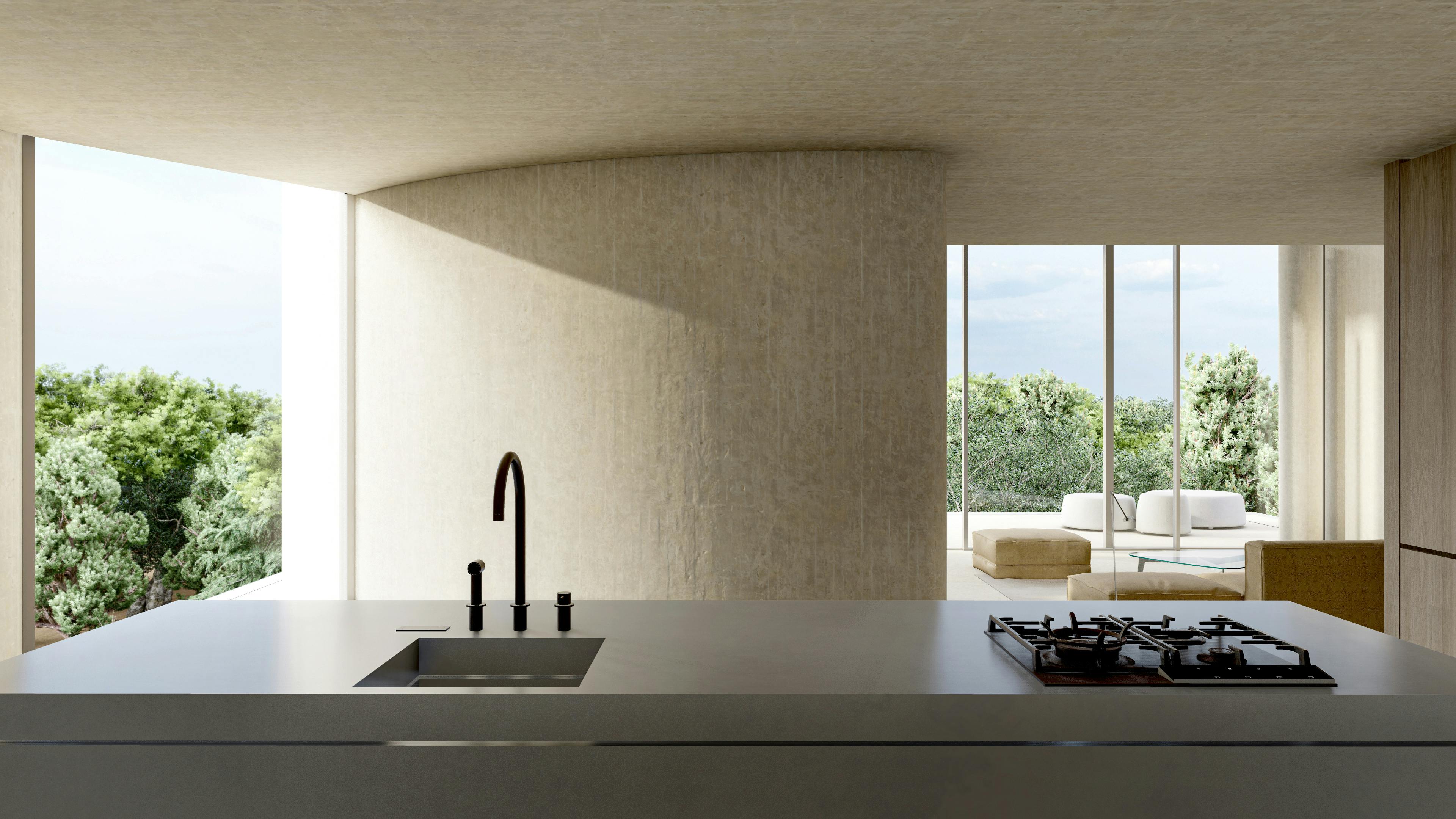 curved walls