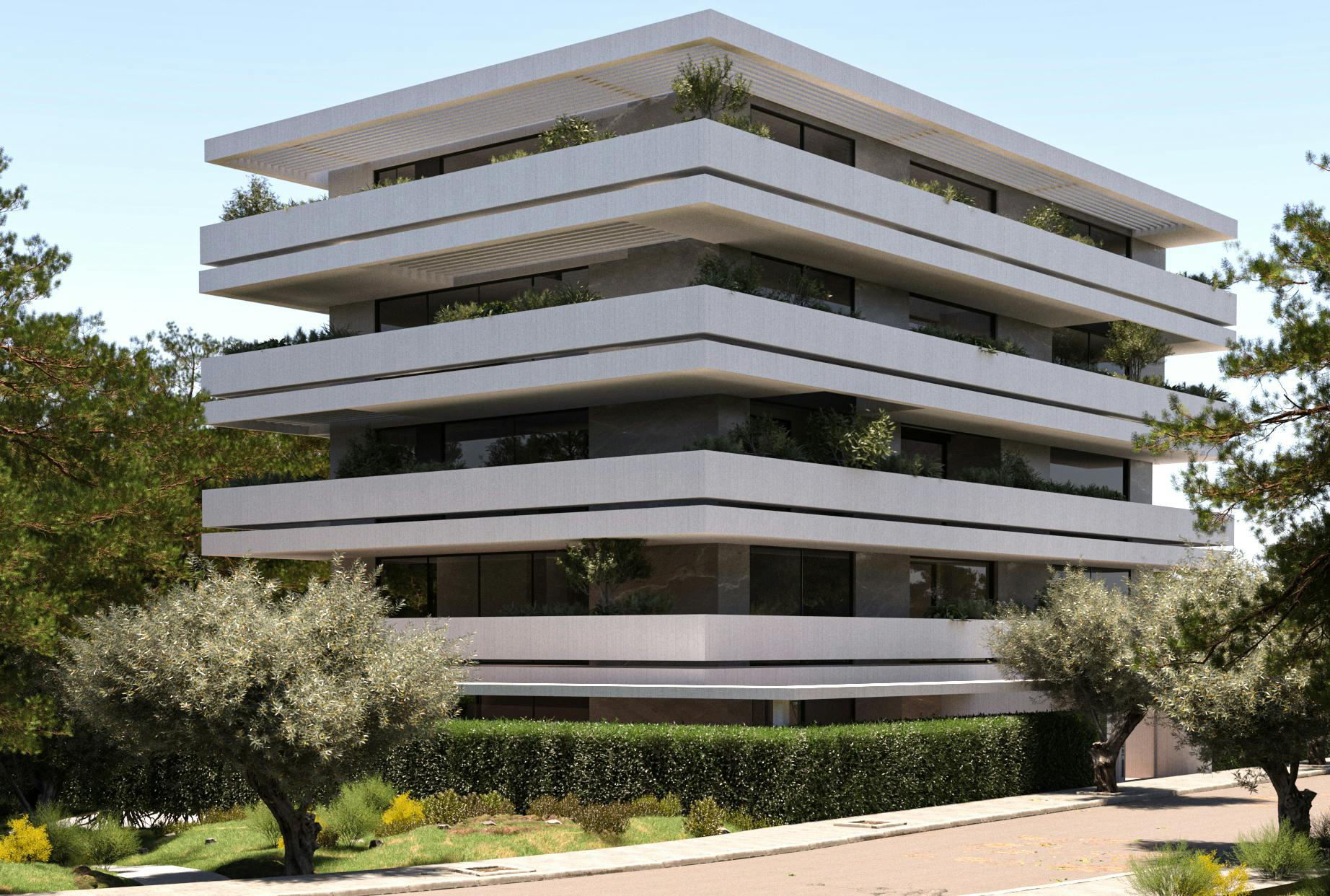 the building facade