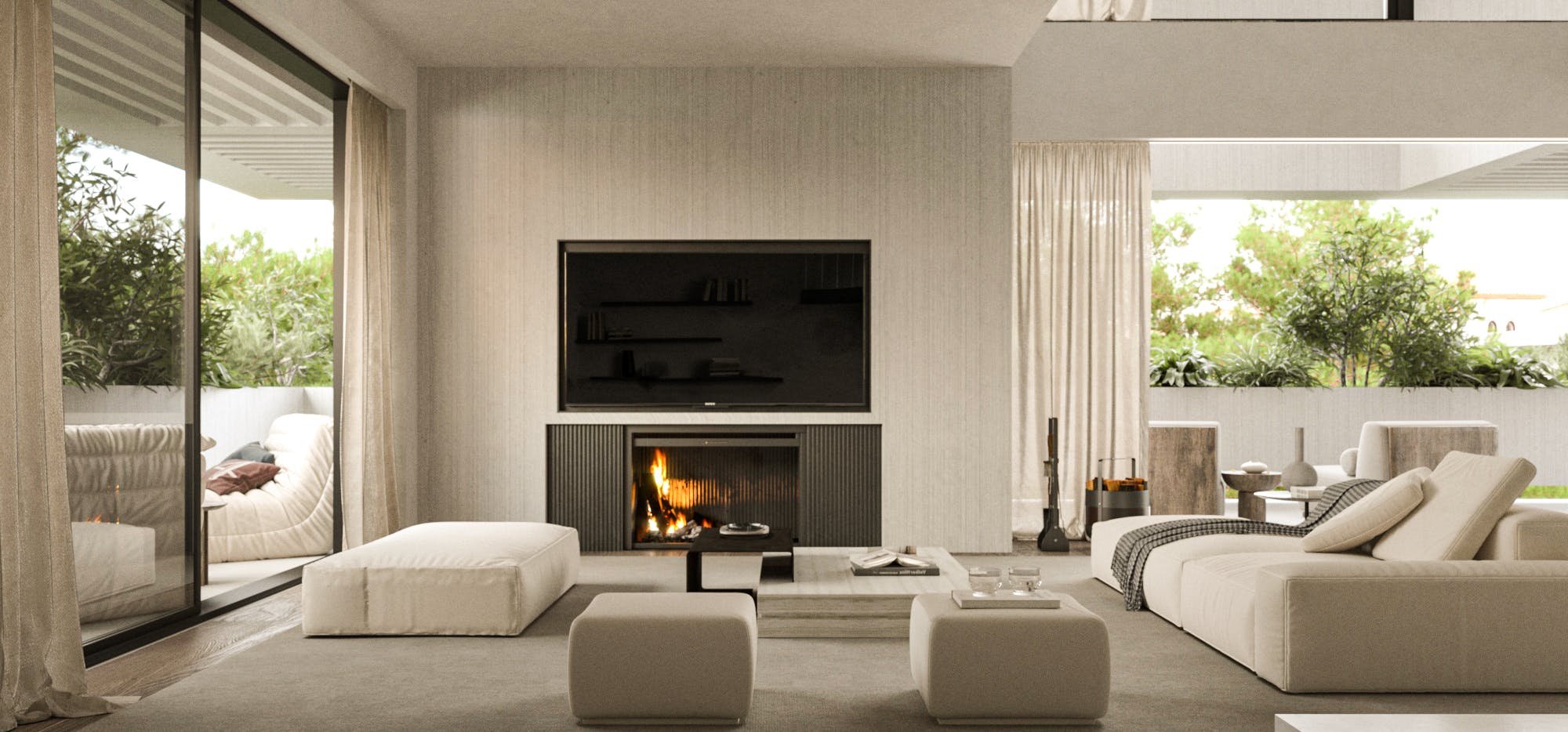 the living room's view