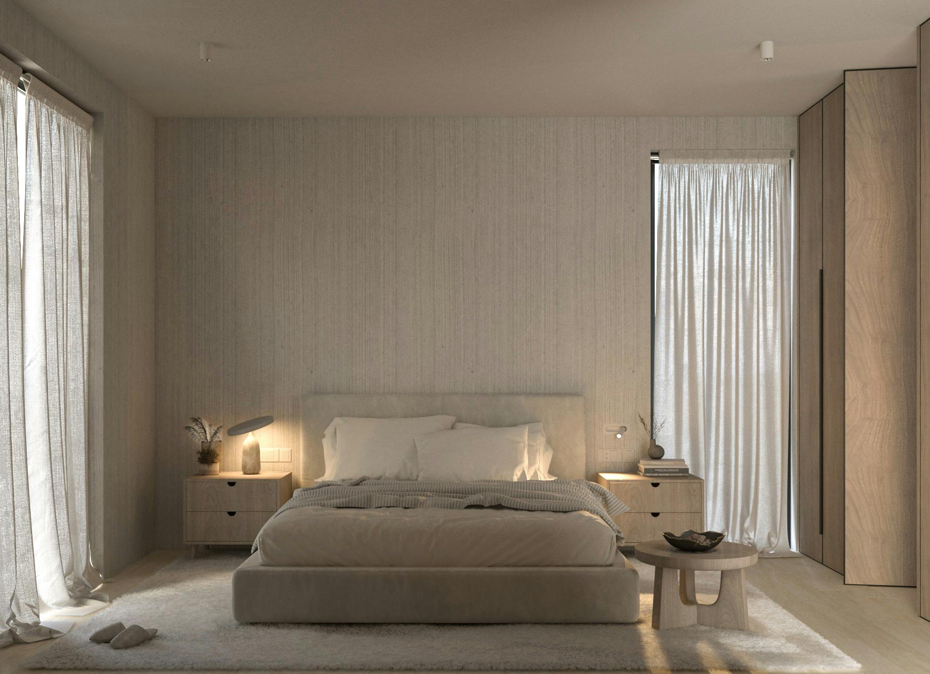 apartment's bedroom