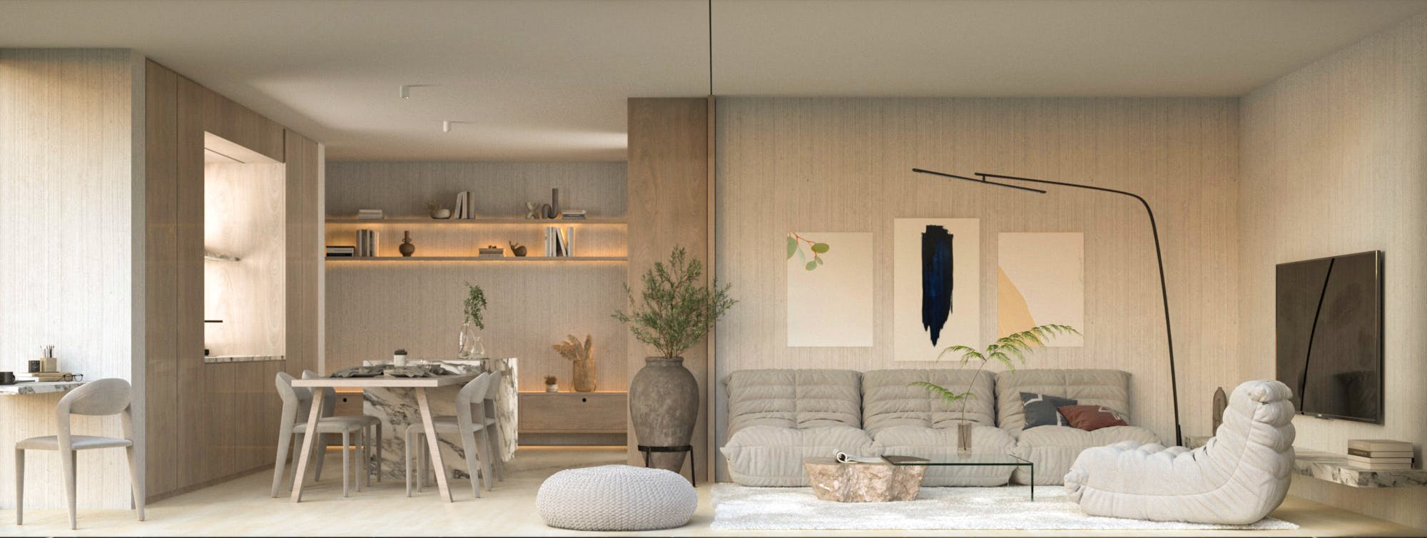 small modern apartment