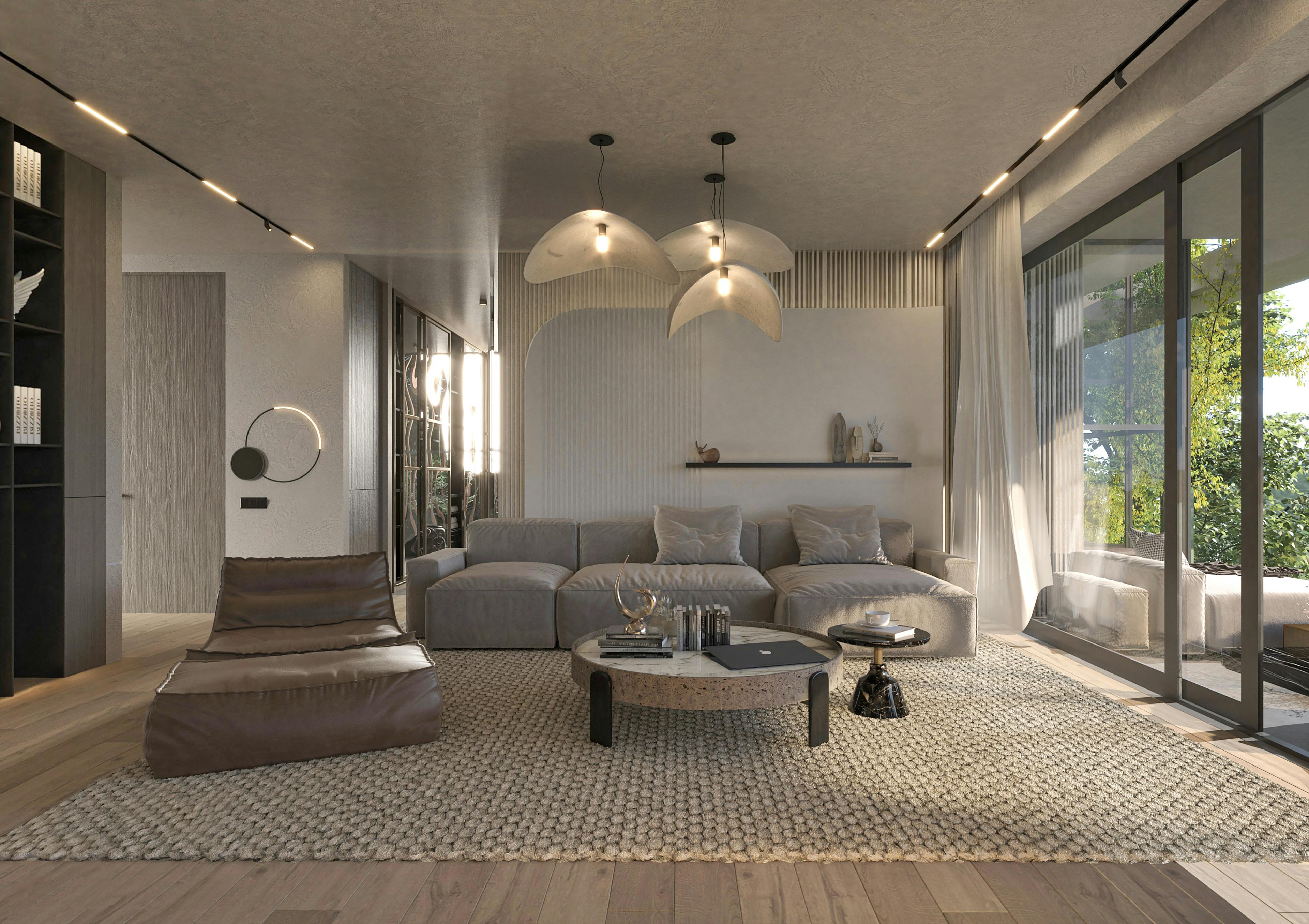 the apartment's interior