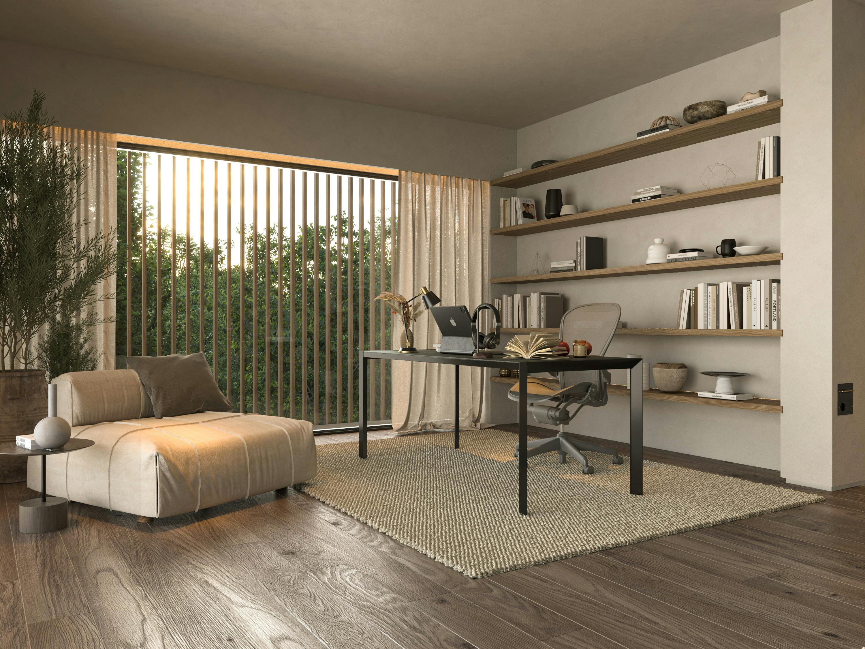 the apartment's interior