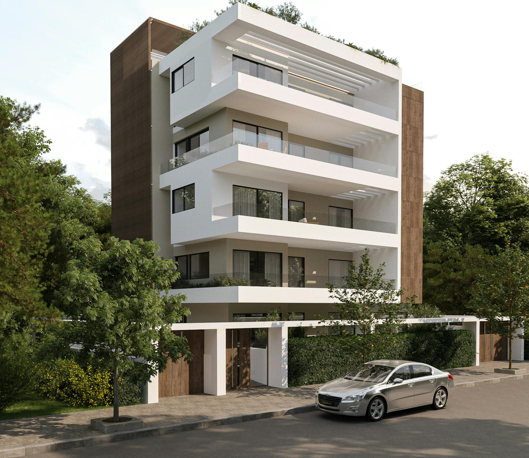 the building's facade