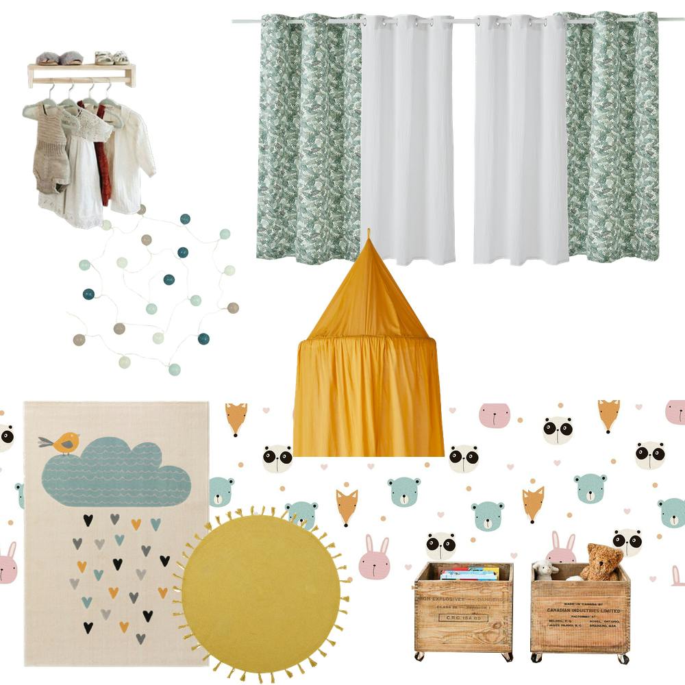 moodboard dormitorio infantil