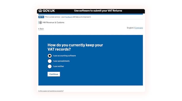 Specify how you keep the VAT records for your business