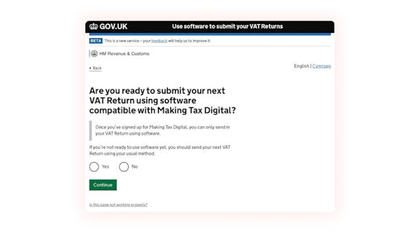"Are you ready to submit your next VAT Return using software compatible with Making Tax Digital?"