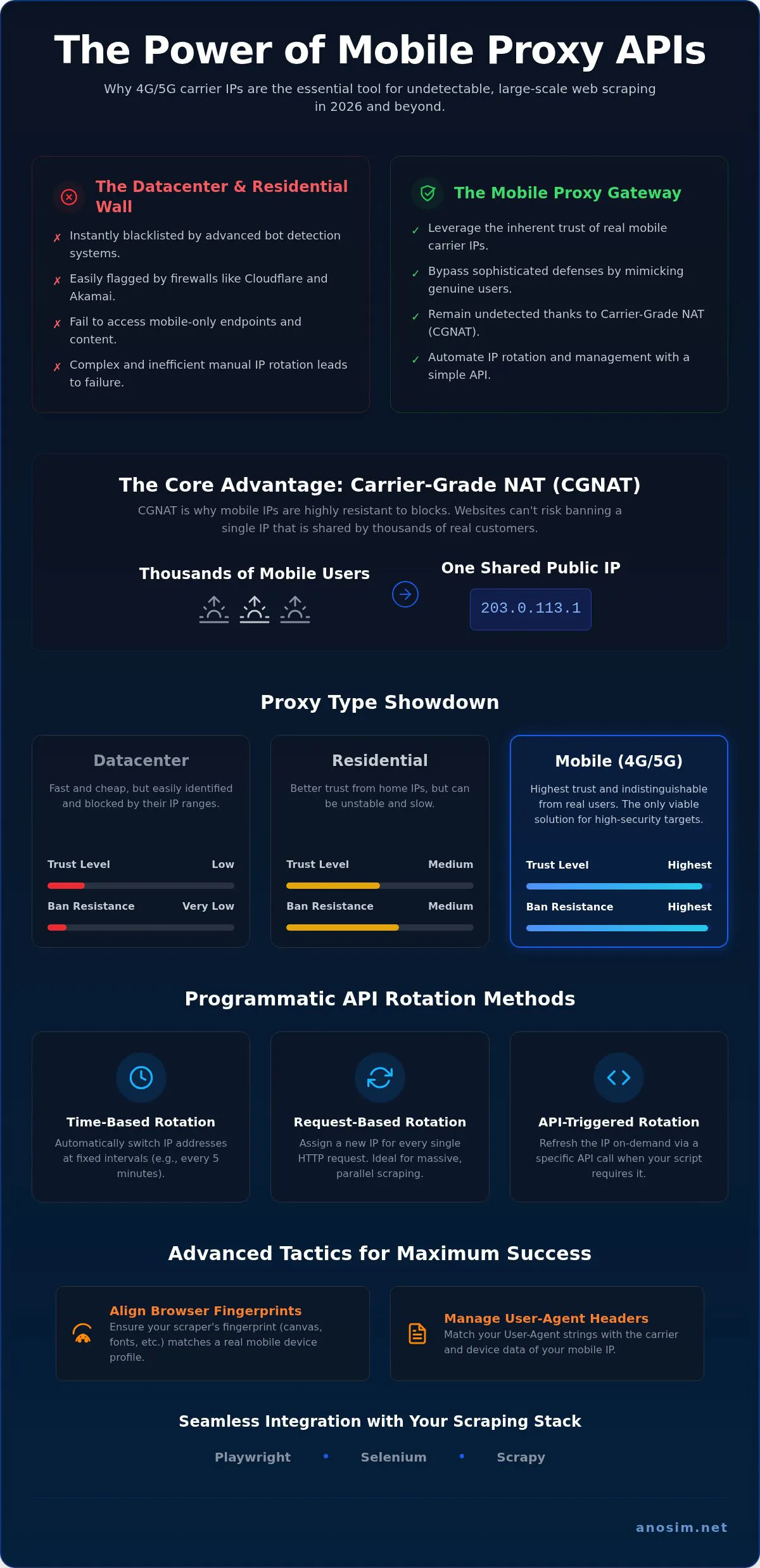 Mobile Proxy API für Scraping