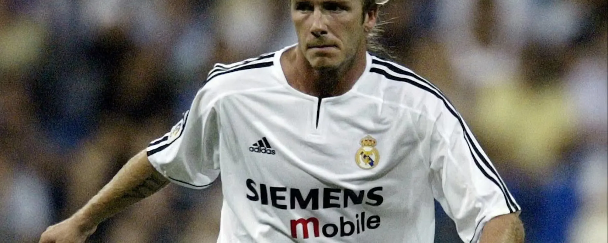 Image of David Beckham playing for Real Madrid