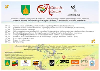Pasaulio lietuvių šventė "Šimtmečio Antaninės Antanave"