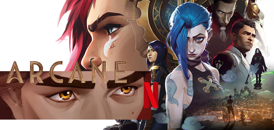 Hero graphic showing an array of Arcane characters