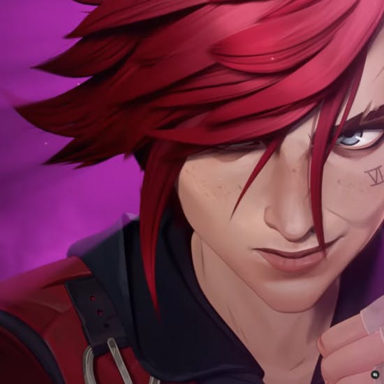 Close up of Arcane character
