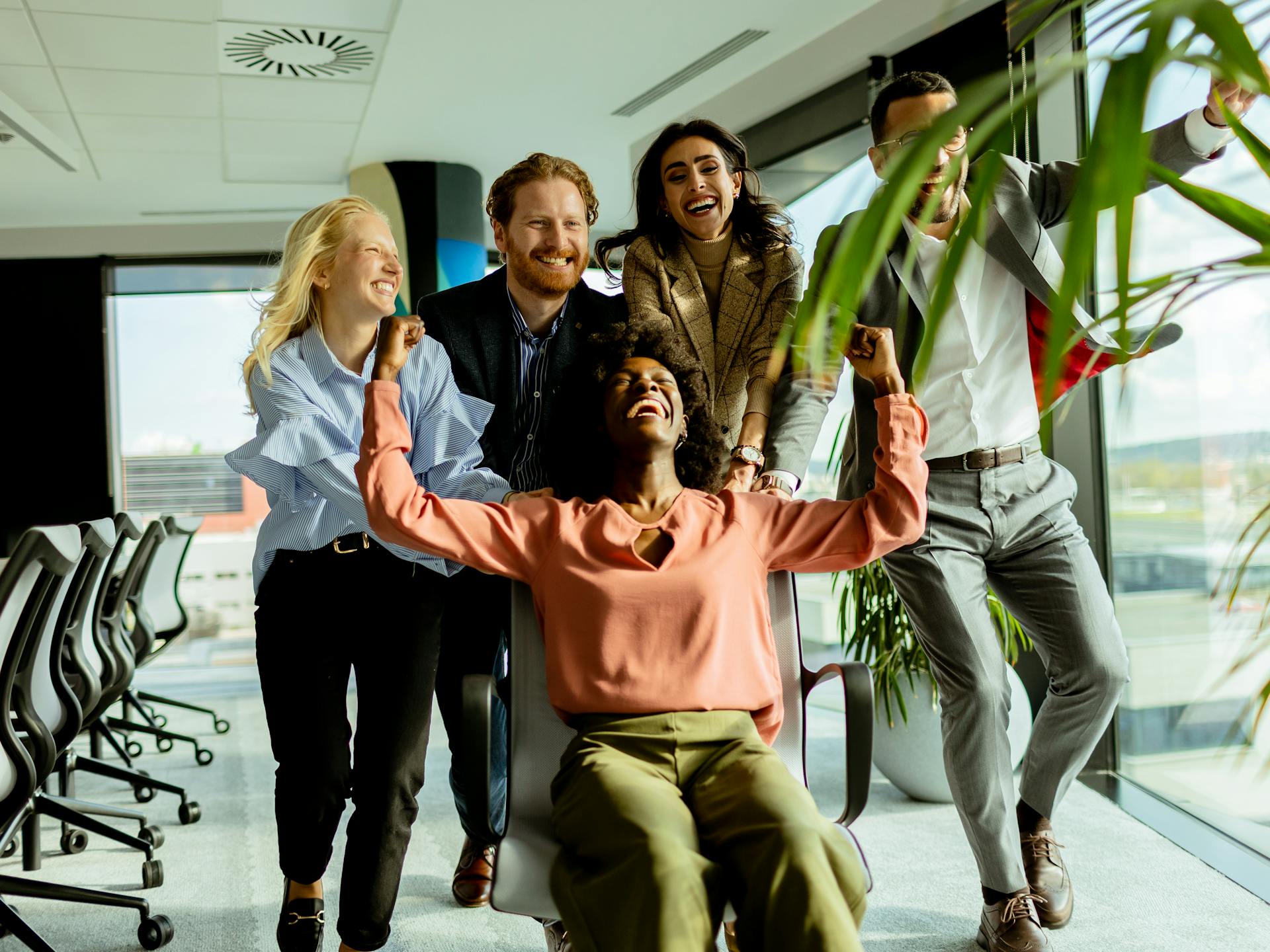 Joyful Office Colleagues