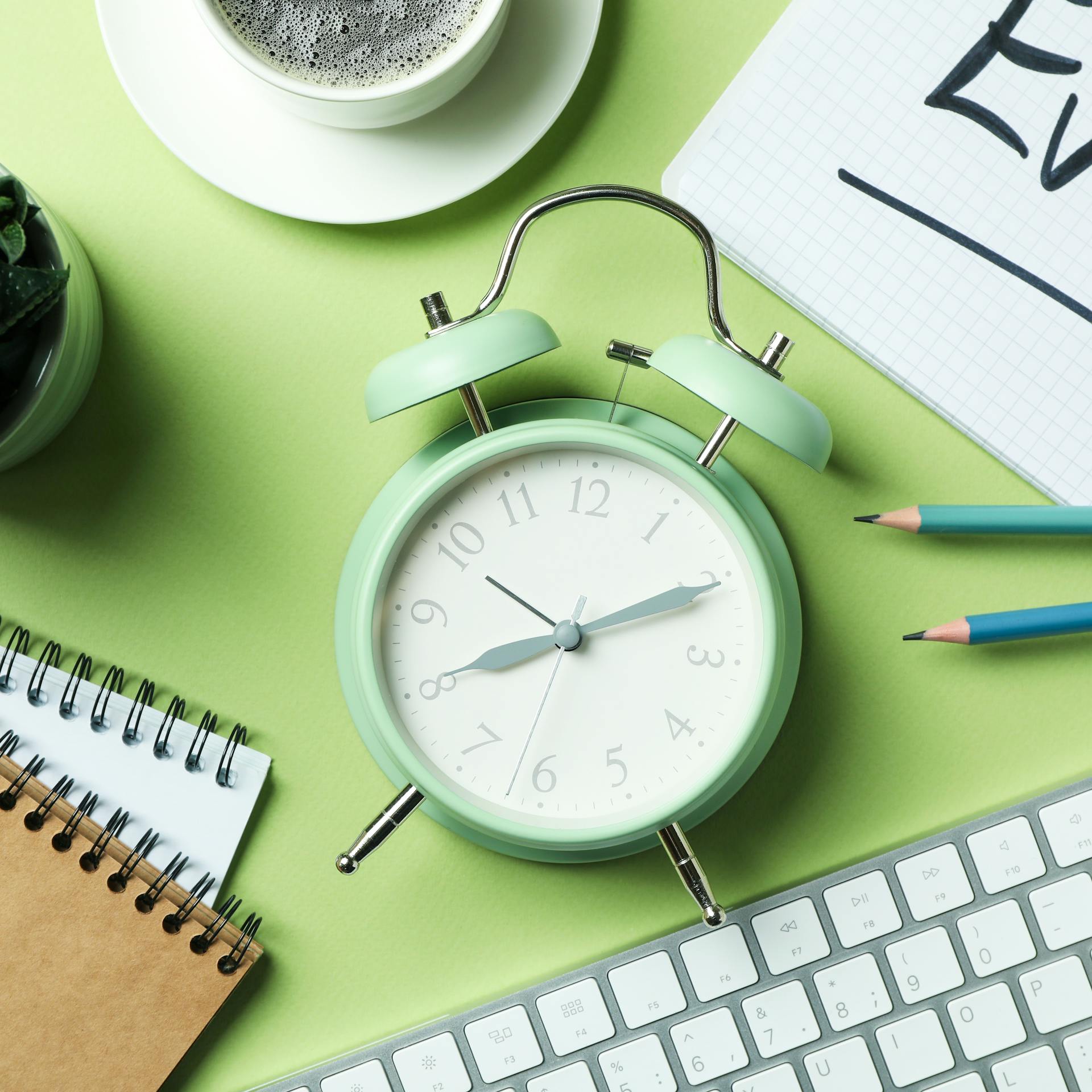 Image of a Clock Representing Productivity