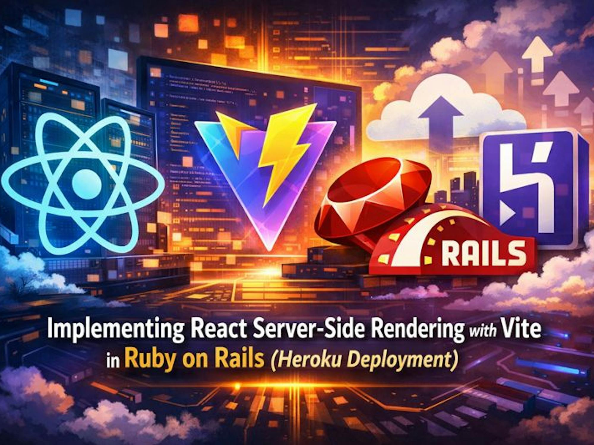 Implementing React Server-Side Rendering with Vite in Ruby on Rails (Heroku Deployment)