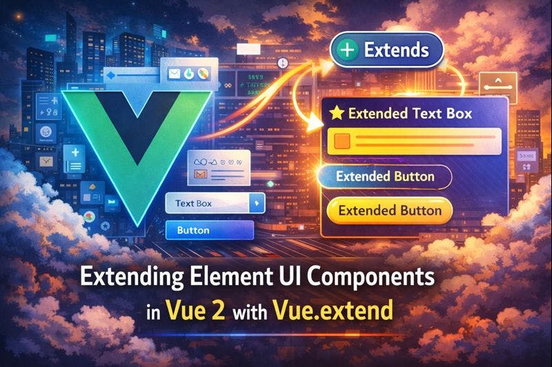 Extending Element UI Components in Vue 2 with Vue.extend