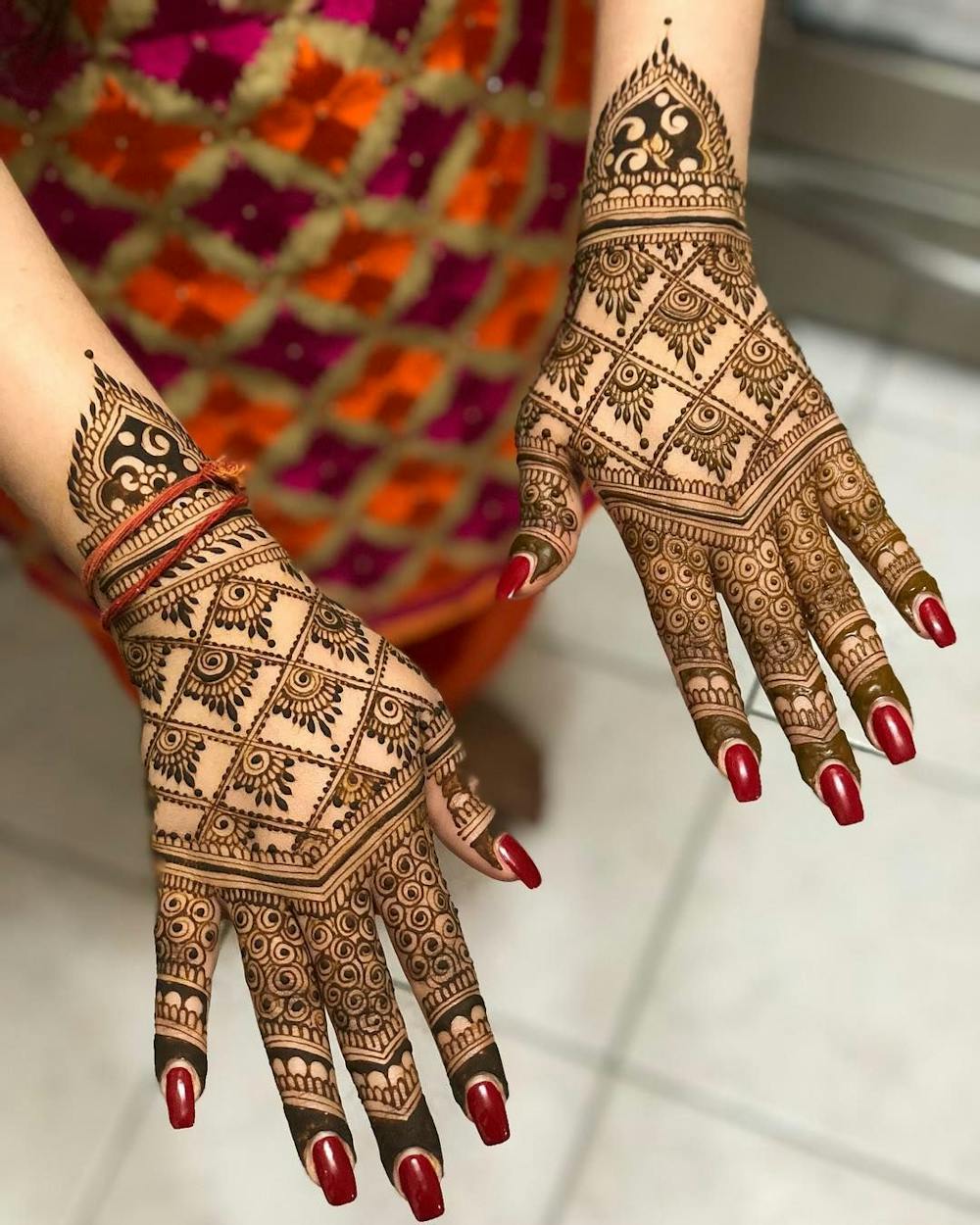 Jaal Pattern Bridal mehndi design f