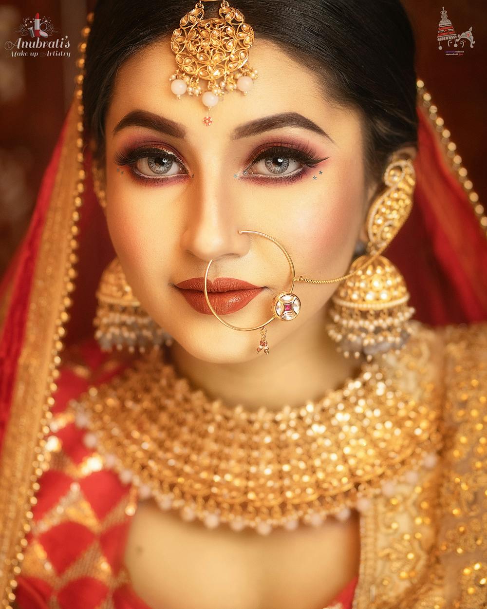 soft makeup look for bengali brides