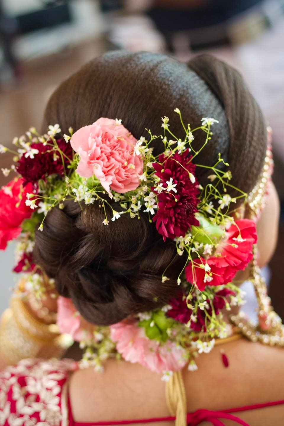 In Awe With These Dual Floral Buns  Flower Fashion India