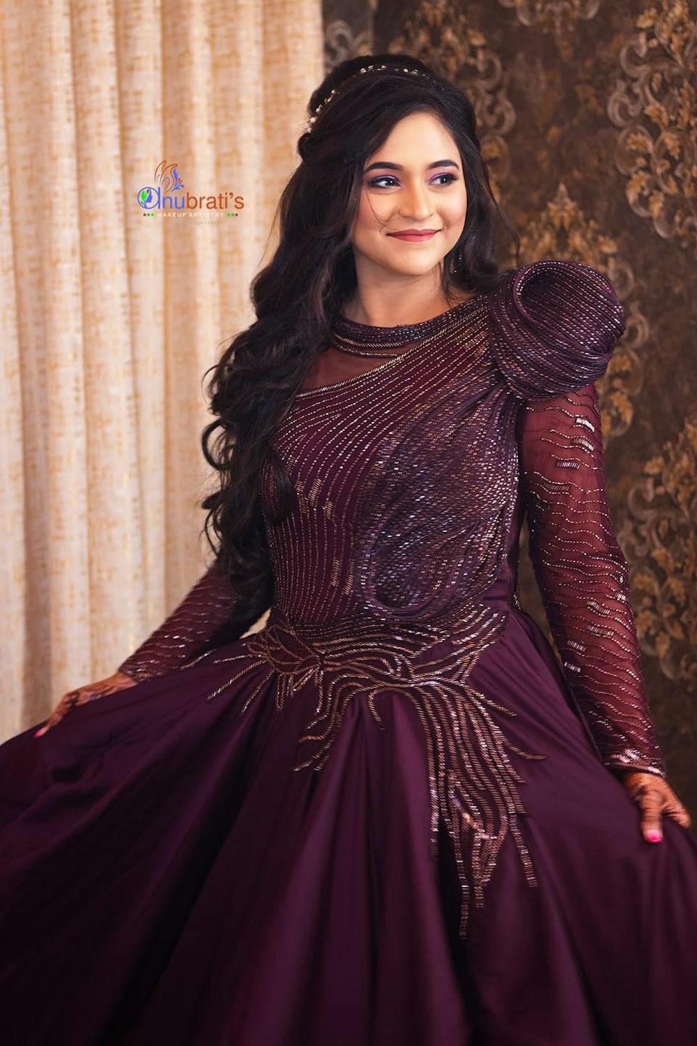 charming makeup look for pre-wedding