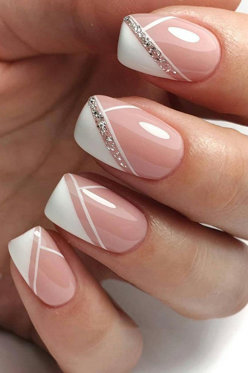 French nail art for brides