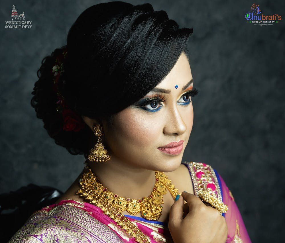 retro style bridal hairstyle